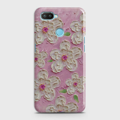 Oppo A5 with Sensor Cut Cover - Floral Series - Design 5 - Pink & White - Matte Finish - Snap On Hard Case with LifeTime Colors Guarantee