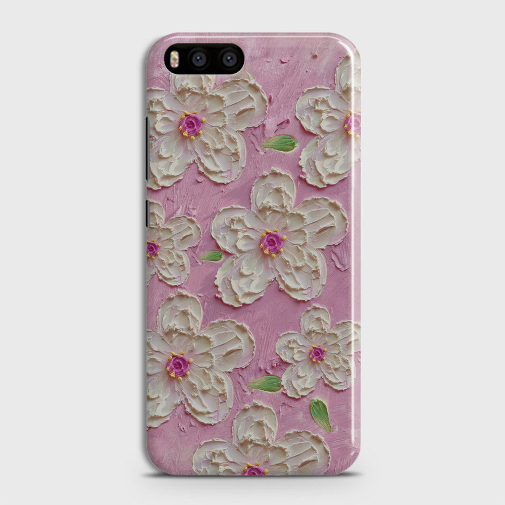 Xiaomi Mi 6  Cover - Floral Series - Design 5 - Pink & White - Matte Finish - Snap On Hard Case with LifeTime Colors Guarantee