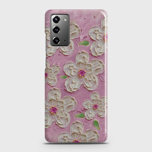 Samsung Galaxy Note 20 Cover - Floral Series - Design 5 - Pink & White - Matte Finish - Snap On Hard Case with LifeTime Colors Guarantee