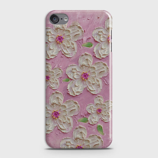 iPod Touch 6 Cover - Floral Series - Design 5 - Pink & White - Matte Finish - Snap On Hard Case with LifeTime Colors Guarantee