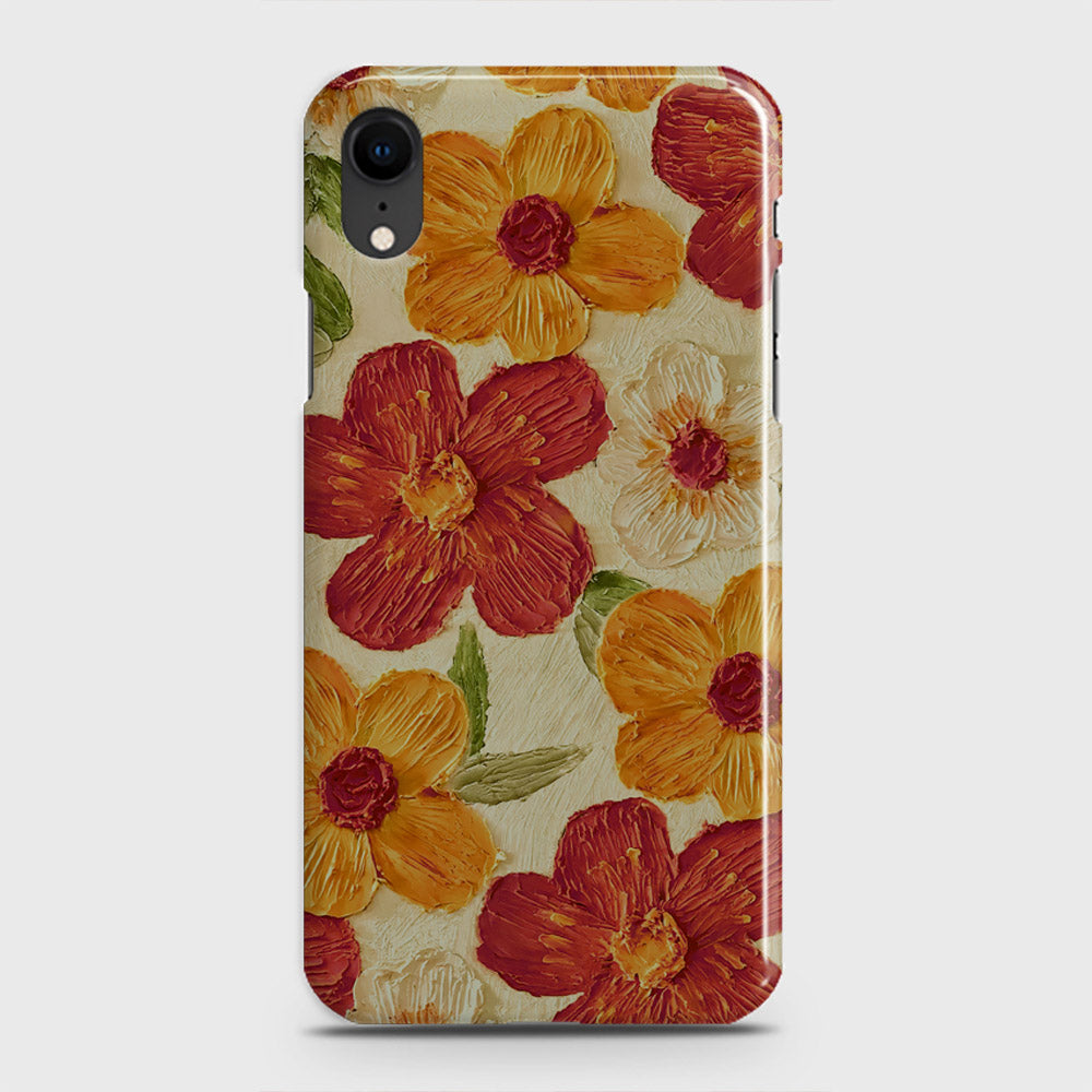 iPhone XR Cover - Floral Series - Design 6 - Red & Orange - Matte Finish - Snap On Hard Case with LifeTime Colors Guarantee