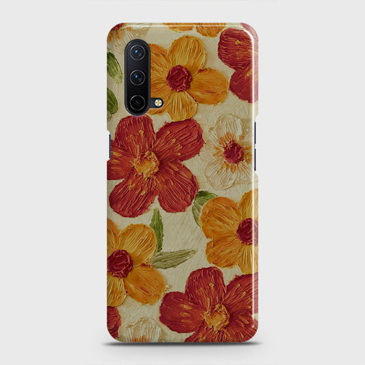 OnePlus Nord CE 5G  Cover - Floral Series - Design 6 - Red & Orange - Matte Finish - Snap On Hard Case with LifeTime Colors Guarantee