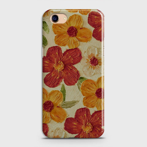 Oppo A83 / A1 Cover - Floral Series - Design 6 - Red & Orange - Matte Finish - Snap On Hard Case with LifeTime Colors Guarantee