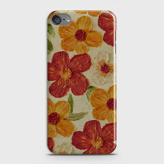 iPod Touch 6 Cover - Floral Series - Design 6 - Red & Orange - Matte Finish - Snap On Hard Case with LifeTime Colors Guarantee