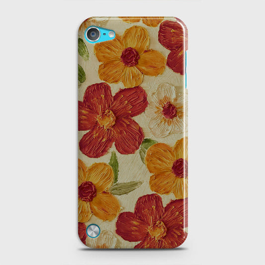 iPod Touch 5 Cover - Floral Series - Design 6 - Red & Orange - Matte Finish - Snap On Hard Case with LifeTime Colors Guarantee