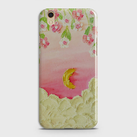 Oppo A37 Cover - Floral Series - Design 7 - Pink & Yellow - Matte Finish - Snap On Hard Case with LifeTime Colors Guarantee