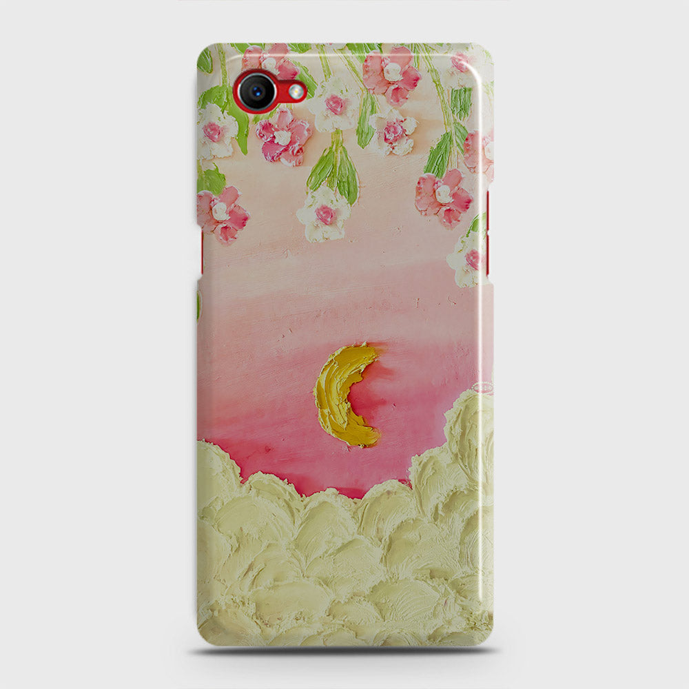 Oppo F7 Youth Cover - Floral Series - Design 7 - Pink & Yellow - Matte Finish - Snap On Hard Case with LifeTime Colors Guarantee