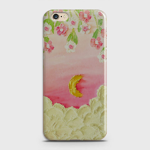 iPhone 6 Plus Cover - Floral Series - Design 7 - Pink & Yellow - Matte Finish - Snap On Hard Case with LifeTime Colors Guarantee