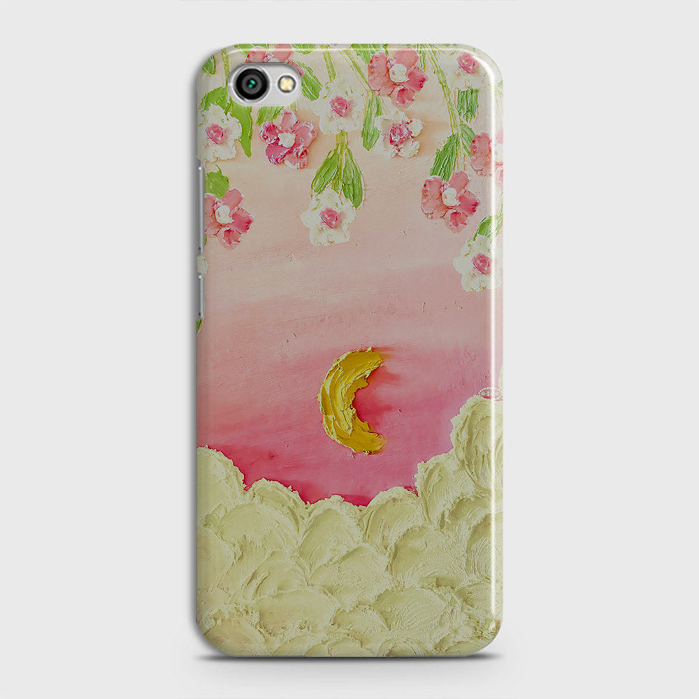 Xiaomi Redmi Note 5A Without Sensor Cover - Floral Series - Design 7 - Pink & Yellow - Matte Finish - Snap On Hard Case with LifeTime Colors Guarantee