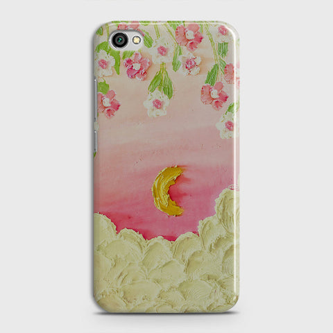 Xiaomi Redmi Note 5A Without Sensor Cover - Floral Series - Design 7 - Pink & Yellow - Matte Finish - Snap On Hard Case with LifeTime Colors Guarantee