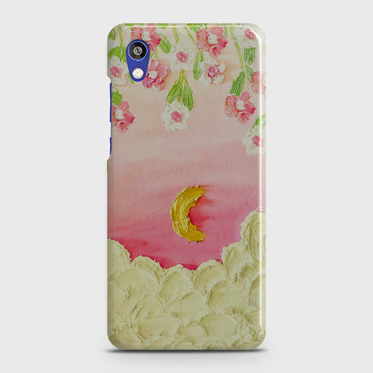 Honor 8S Cover - Floral Series - Design 7 - Pink & Yellow - Matte Finish - Snap On Hard Case with LifeTime Colors Guarantee