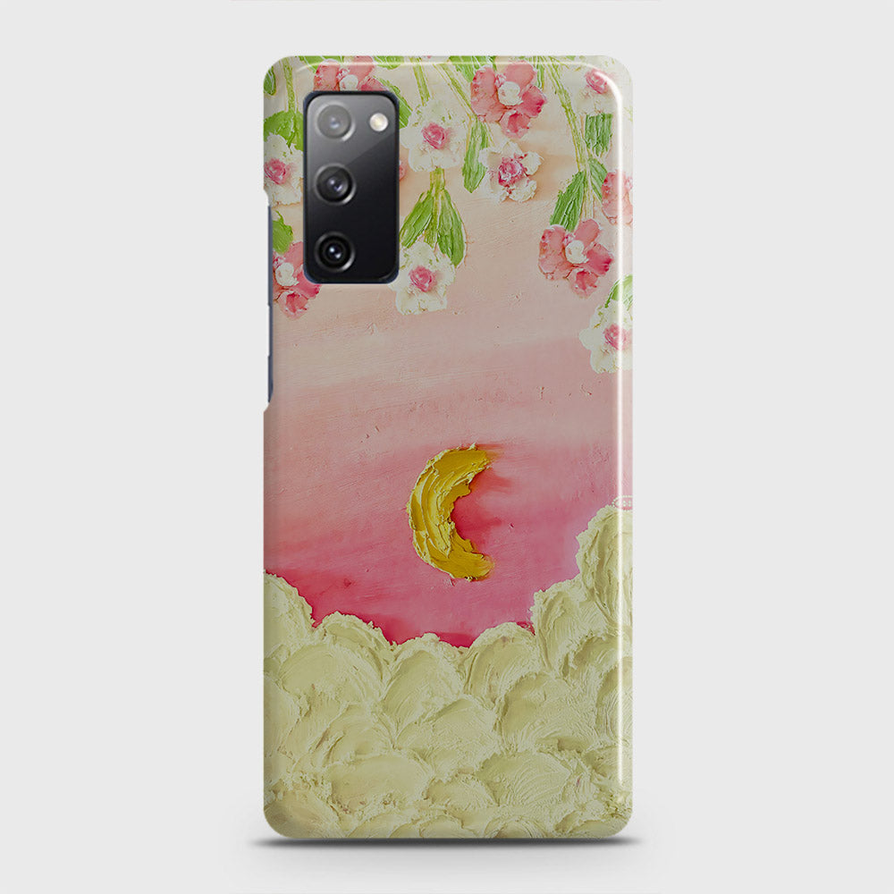 Samsung Galaxy S20 FE Cover - Floral Series - Design 7 - Pink & Yellow - Matte Finish - Snap On Hard Case with LifeTime Colors Guarantee