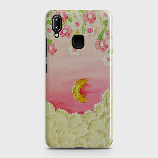 Vivo Y91 Cover - Floral Series - Design 7 - Pink & Yellow - Matte Finish - Snap On Hard Case with LifeTime Colors Guarantee