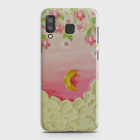 Samsung Galaxy A8 Star Cover - Floral Series - Design 7 - Pink & Yellow - Matte Finish - Snap On Hard Case with LifeTime Colors Guarantee