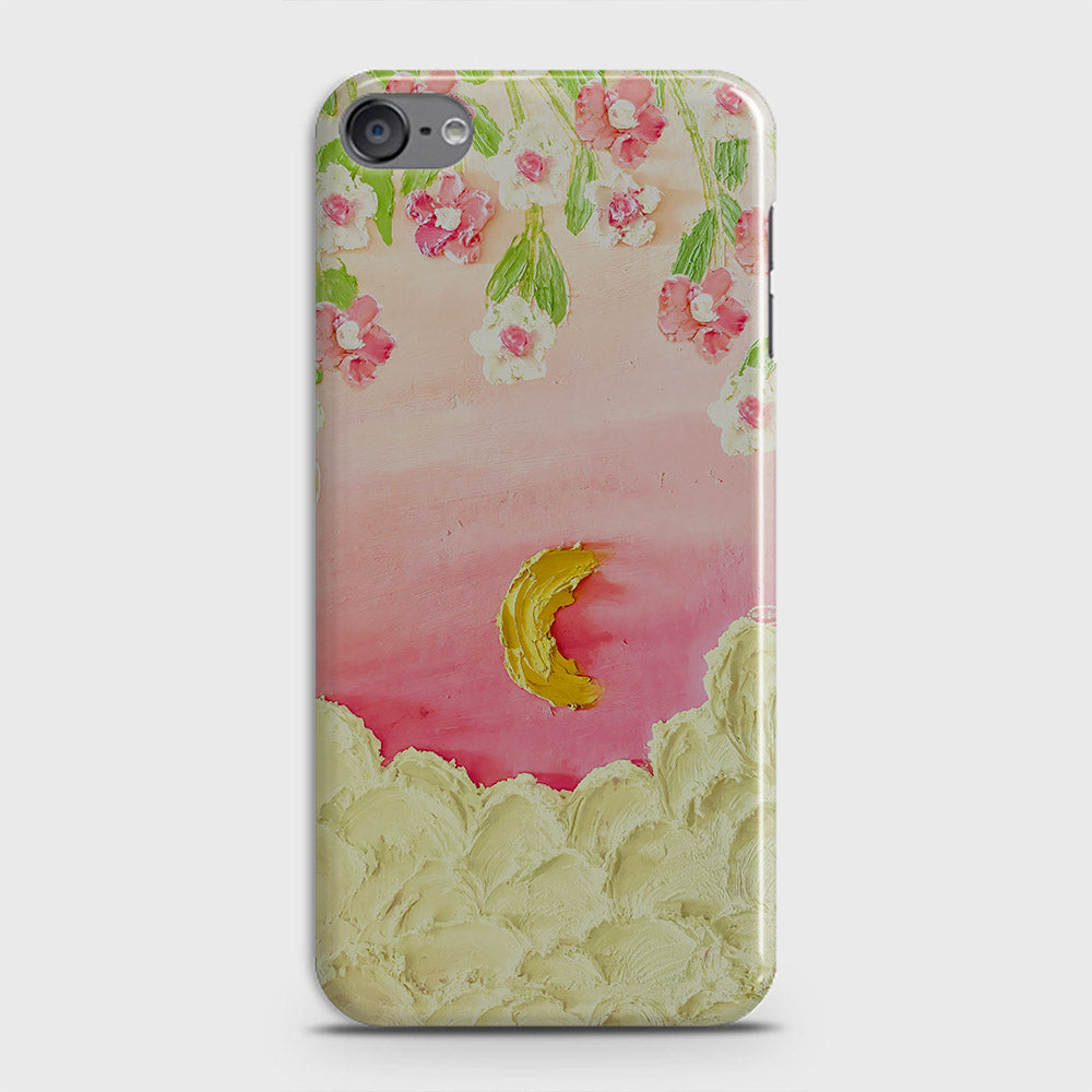 iPod Touch 6 Cover - Floral Series - Design 7 - Pink & Yellow - Matte Finish - Snap On Hard Case with LifeTime Colors Guarantee
