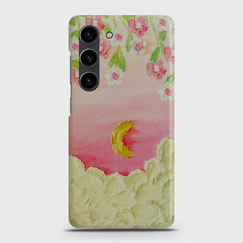 Samsung Galaxy S23 Cover - Floral Series - Design 7 - Pink & Yellow - Matte Finish - Snap On Hard Case with LifeTime Colors Guarantee