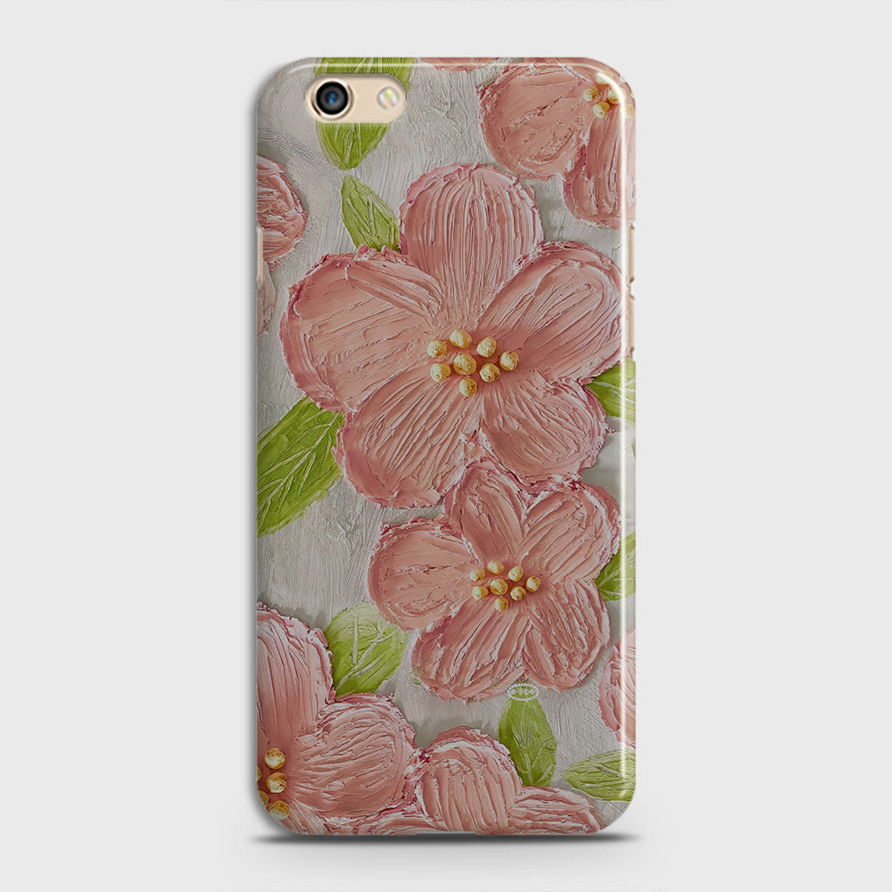 Oppo F3 Plus Cover - Floral Series - Design 9 - Pink & Green - Matte Finish - Snap On Hard Case with LifeTime Colors Guarantee