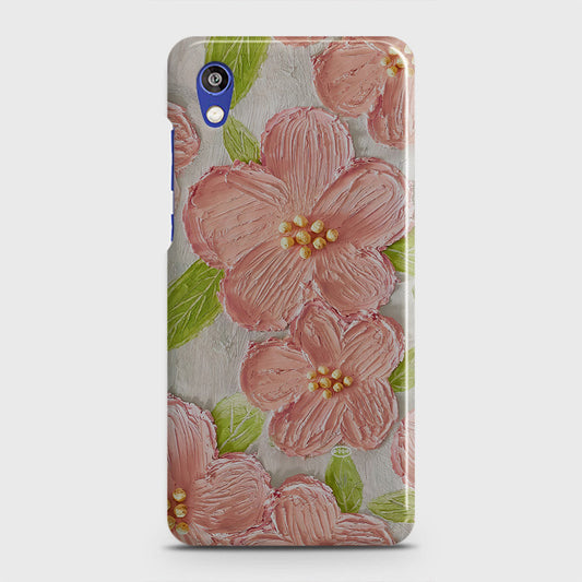 Honor 8S Cover - Floral Series - Design 9 - Pink & Green - Matte Finish - Snap On Hard Case with LifeTime Colors Guarantee