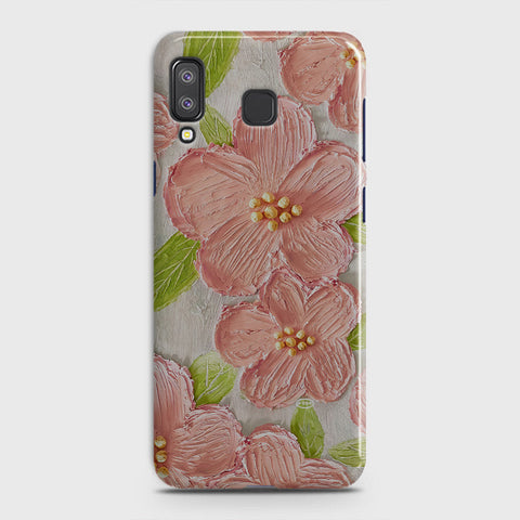 Samsung Galaxy A8 Star Cover - Floral Series - Design 9 - Pink & Green - Matte Finish - Snap On Hard Case with LifeTime Colors Guarantee