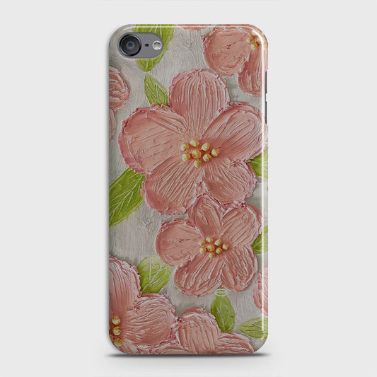 iPod Touch 6 Cover - Floral Series - Design 9 - Pink & Green - Matte Finish - Snap On Hard Case with LifeTime Colors Guarantee