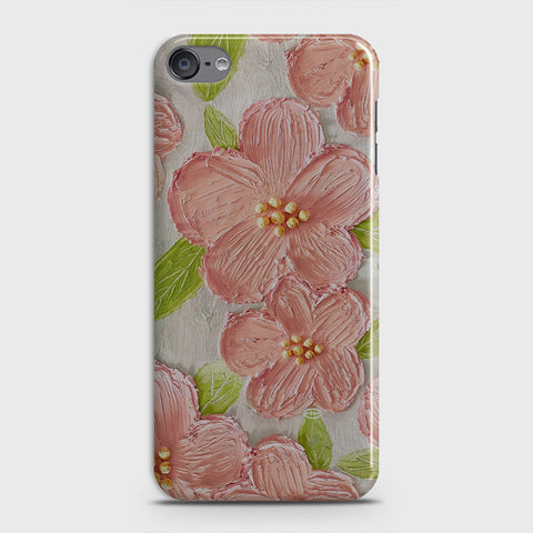 iPod Touch 6 Cover - Floral Series - Design 9 - Pink & Green - Matte Finish - Snap On Hard Case with LifeTime Colors Guarantee