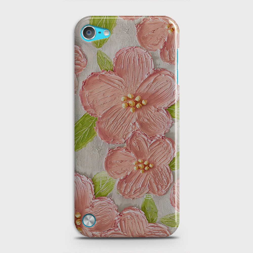 iPod Touch 5 Cover - Floral Series - Design 9 - Pink & Green - Matte Finish - Snap On Hard Case with LifeTime Colors Guarantee