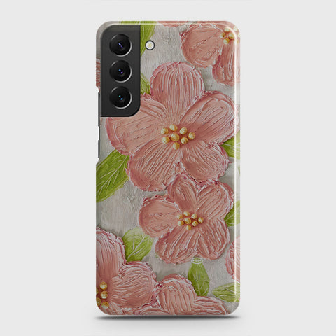 Samsung Galaxy S22 Plus 5G Cover - Floral Series - Design 9 - Pink & Green - Matte Finish - Snap On Hard Case with LifeTime Colors Guarantee