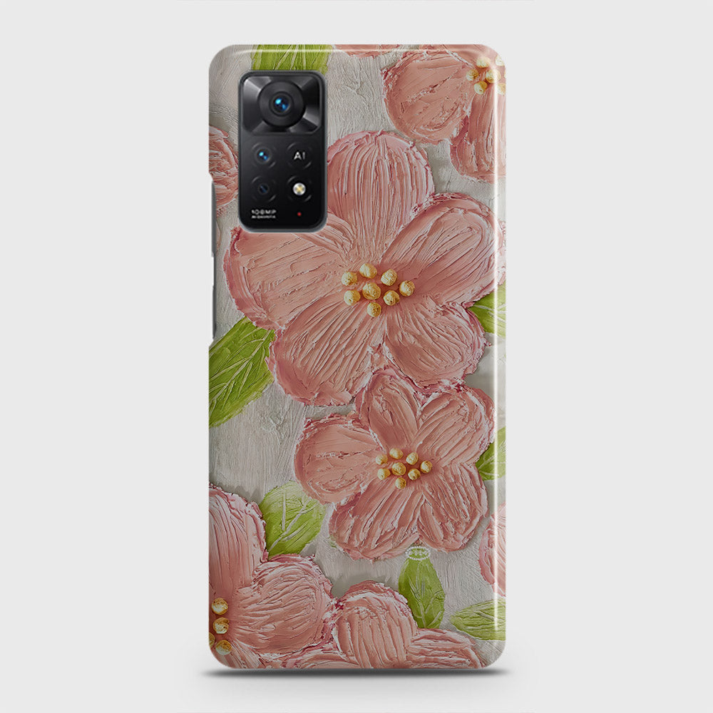 Xiaomi Redmi Note 11S Cover - Floral Series - Design 8 - Purple & Yellow - Matte Finish - Snap On Hard Case with LifeTime Colors Guarantee