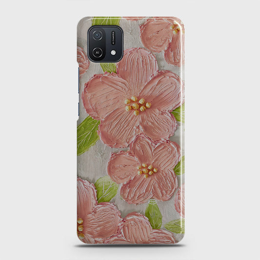 Oppo A16K Cover - Floral Series - Design 9 - Pink & Green - Matte Finish - Snap On Hard Case with LifeTime Colors Guarantee