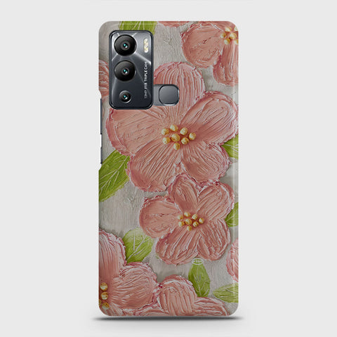 Infinix Hot 12i Cover - Floral Series - Design 9 - Pink & Green - Matte Finish - Snap On Hard Case with LifeTime Colors Guarantee