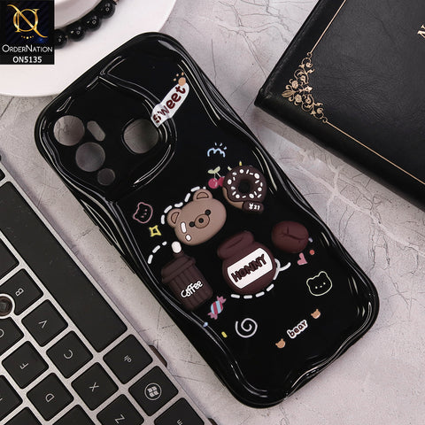 Infinix Hot 12 Play Cover - Design 3 - Cute 3D Cartoon Soft Silicon Helix Soft Borders Camera Protection Case