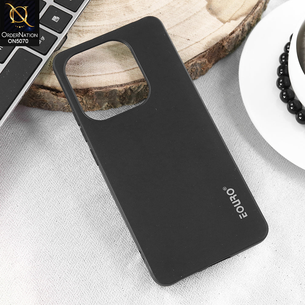 Infinix Hot 50i Cover - Black - New Liquid Silicone Soft TPU Case With Camera Protection