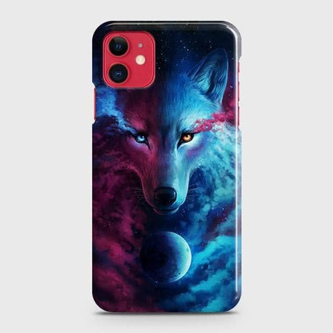 iPhone 11 Cover - Infinity Wolf Trendy Printed Hard Case with Life Time Colors Guarantee(1) ( Fast Delivery )