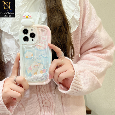 iPhone 15 Pro Max Cover Design 3D Cute Cartoon Doll Bling