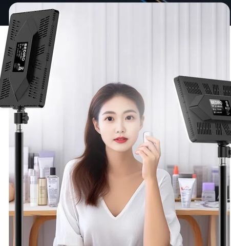 NEEPHO NP11 10 Inch LED Panel Selfie Light – USB Plug Dimmable 2700K–6500K Cool & Warm Light for Photography, Video Recording & Streaming