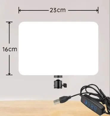 NEEPHO NP11 10 Inch LED Panel Selfie Light – USB Plug Dimmable 2700K–6500K Cool & Warm Light for Photography, Video Recording & Streaming