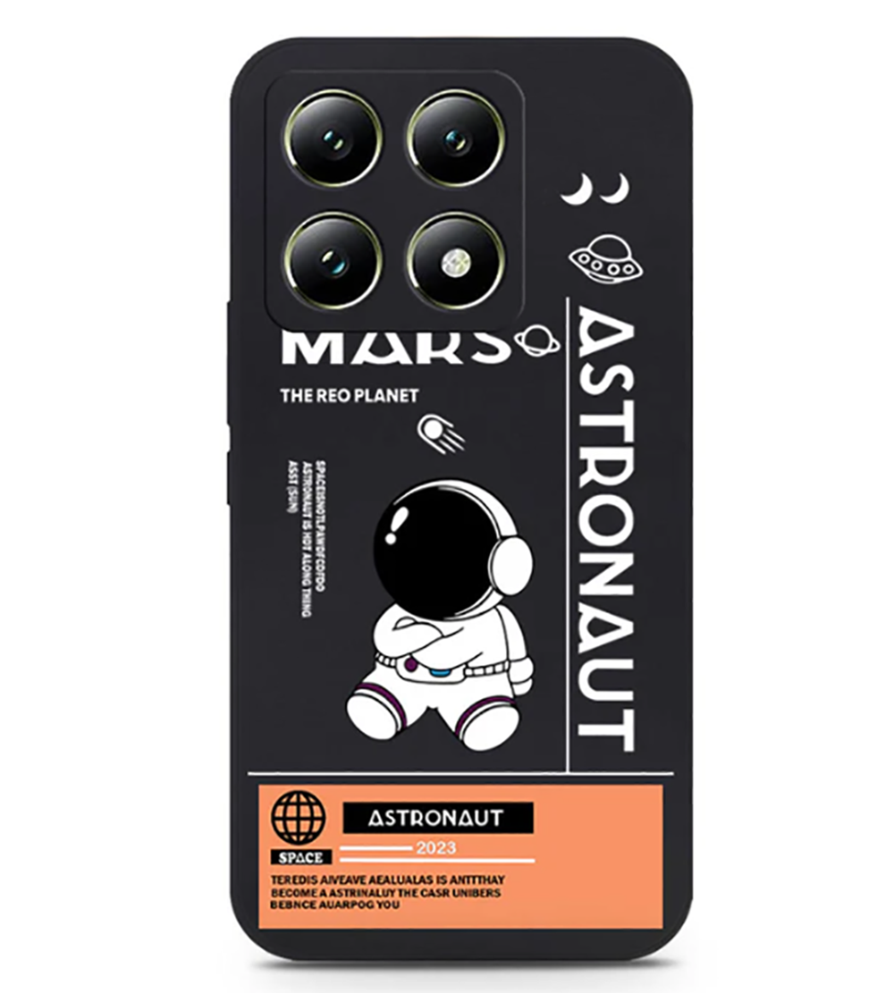 Xiaomi 14T Cover - Black - Astronaut Series Design Soft Phone Case