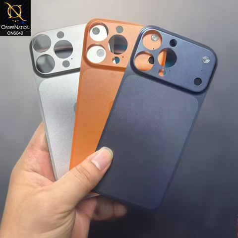 iPhone 16 Pro Cover - Gray -  Face Lift Matte Back Protector for iPhone 16 Pro Convert to iPhone 17 Pro Max