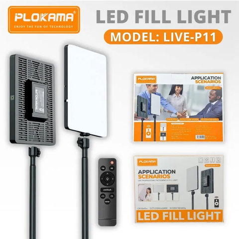 NEEPHO NP11 10 Inch LED Panel Selfie Light – USB Plug Dimmable 2700K–6500K Cool & Warm Light for Photography, Video Recording & Streaming
