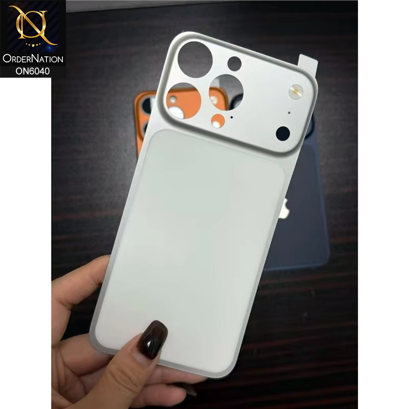 iPhone 13 Pro Max Cover - Gray -  Face Lift Matte Back Protector for iPhone 13 Pro Max Convert to iPhone 17 Pro Max