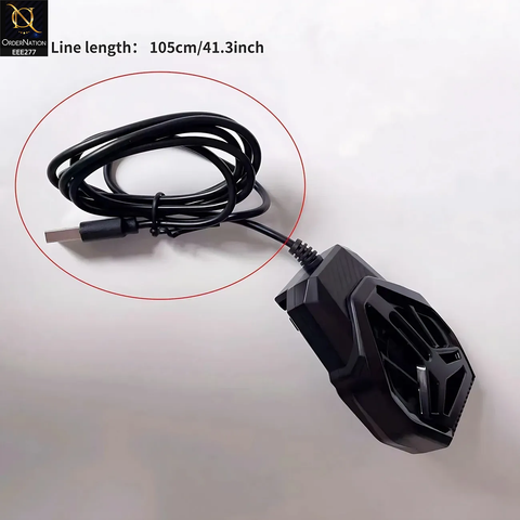 S-72 Portable Mobile Phone Cooling Fan Heat Diffuser Radiator with Light