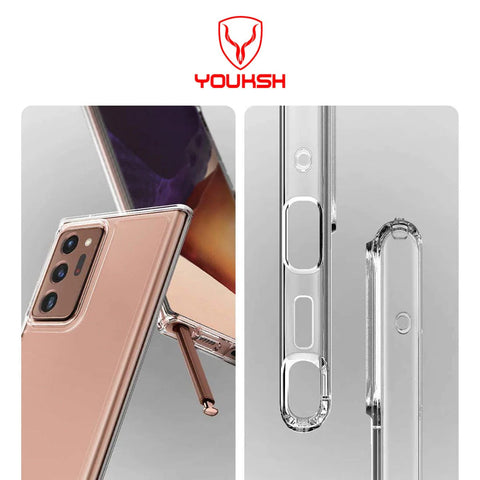 Samsung Galaxy Note 20 Ultra Cover - Transparent - Youksh Clear Soft TPU Case