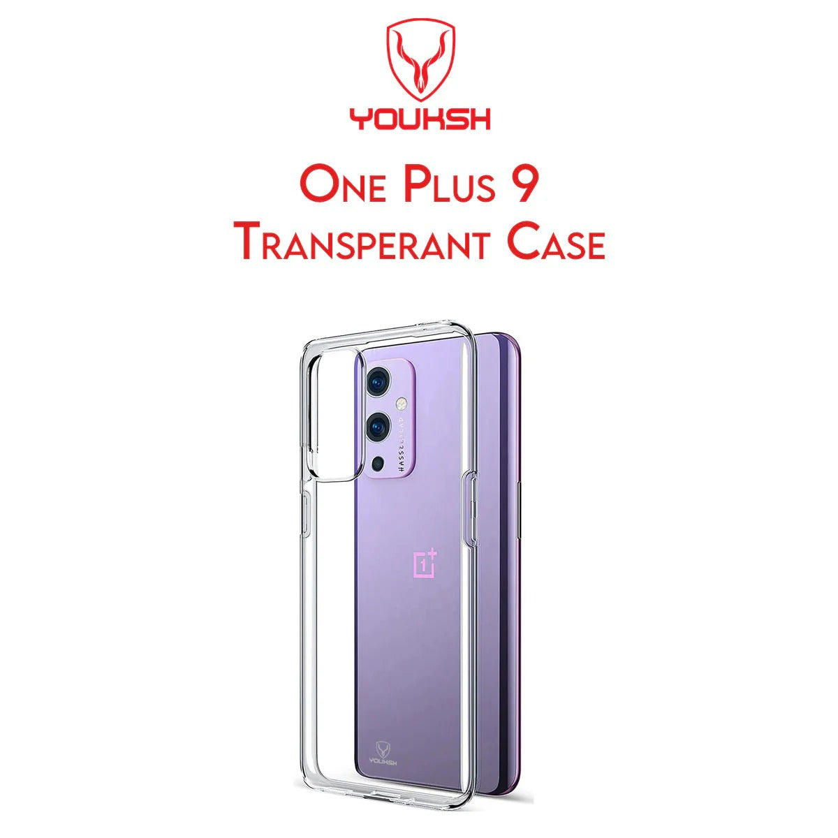 OnePlus 9 Cover - Transparent - Youksh Clear Soft TPU Case