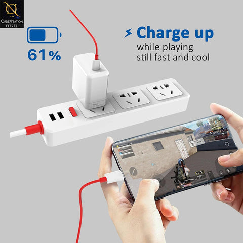 Charger 65 W Power Adapter US Usb C-Type Cable Warp Charger 65w Fast Charger Suitable with OnePlus Models- White