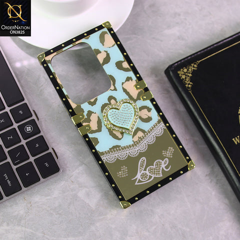 Infinix Zero 30 4G Cover - Design6 - Heart Bling Diamond Glitter Soft TPU Trunk Case With Ring Holder