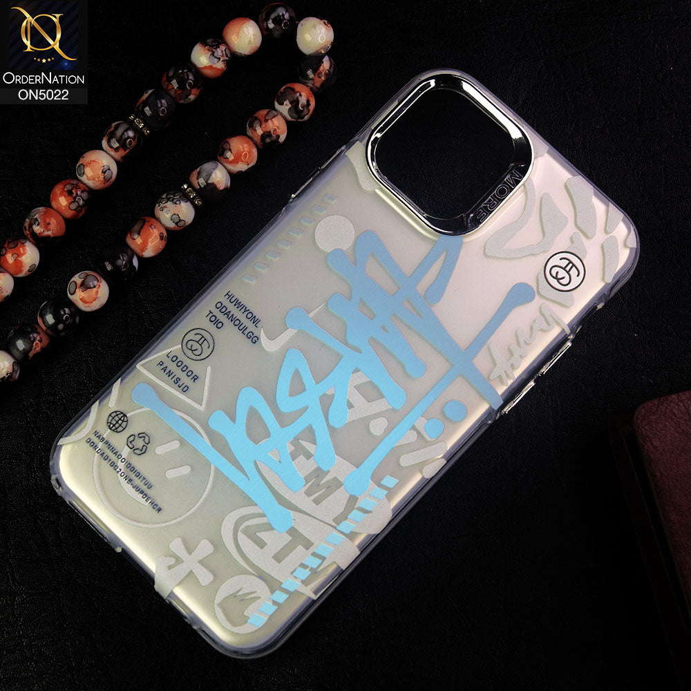iPhone 11 Pro Cover - Silver - D2 - Dream Series Anti Slip Shock Abrorption Soft Borders Protective Case