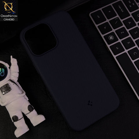 iPhone 15 Pro Max Cover - Dark Blue - Spigen Mag Armor Soft Case