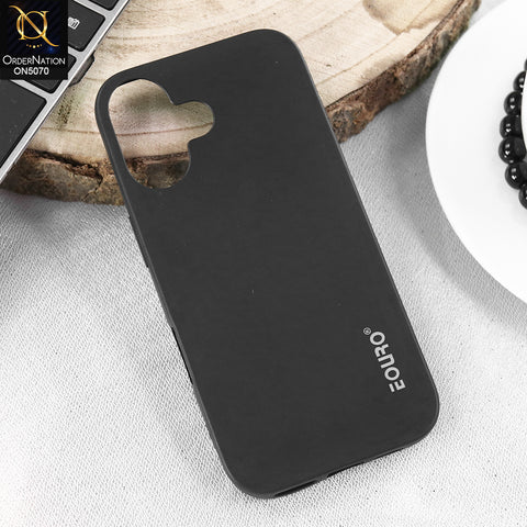iPhone 16 Cover - Black - New Liquid Silicone Soft TPU Case With Camera Protection