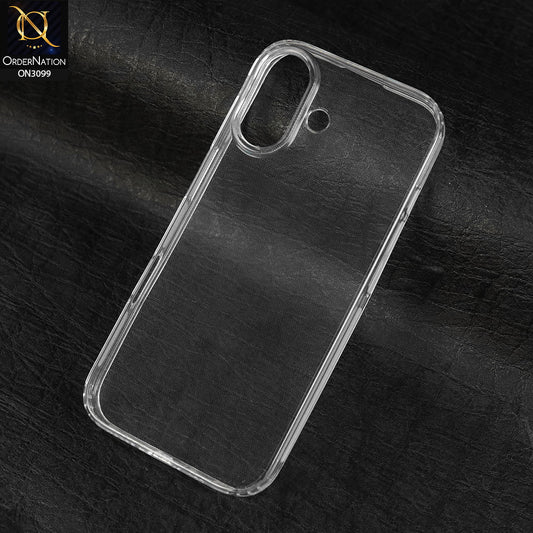 iPhone 17 Cover - Transparent - Soft 4D Design Shockproof Silicone Transparent Clear Camera Protection Case