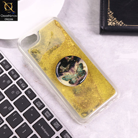 iPhone 6S / 6 Cover - Design 1 - New Elegant Liquid Glitter Soft Borders Case With  Holder